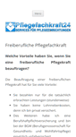 Mobile Screenshot of pflegefachkraft24.de